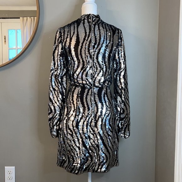Ted Baker Louu Sequin Mini Dress US Size 2 - Picture 7 of 13